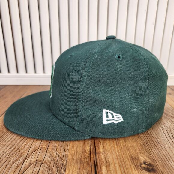 Boston Red Sox New Era 59fifty Fitted 7" Hat Cap Kelly Green MLB Baseball Irish - Picture 6 of 10